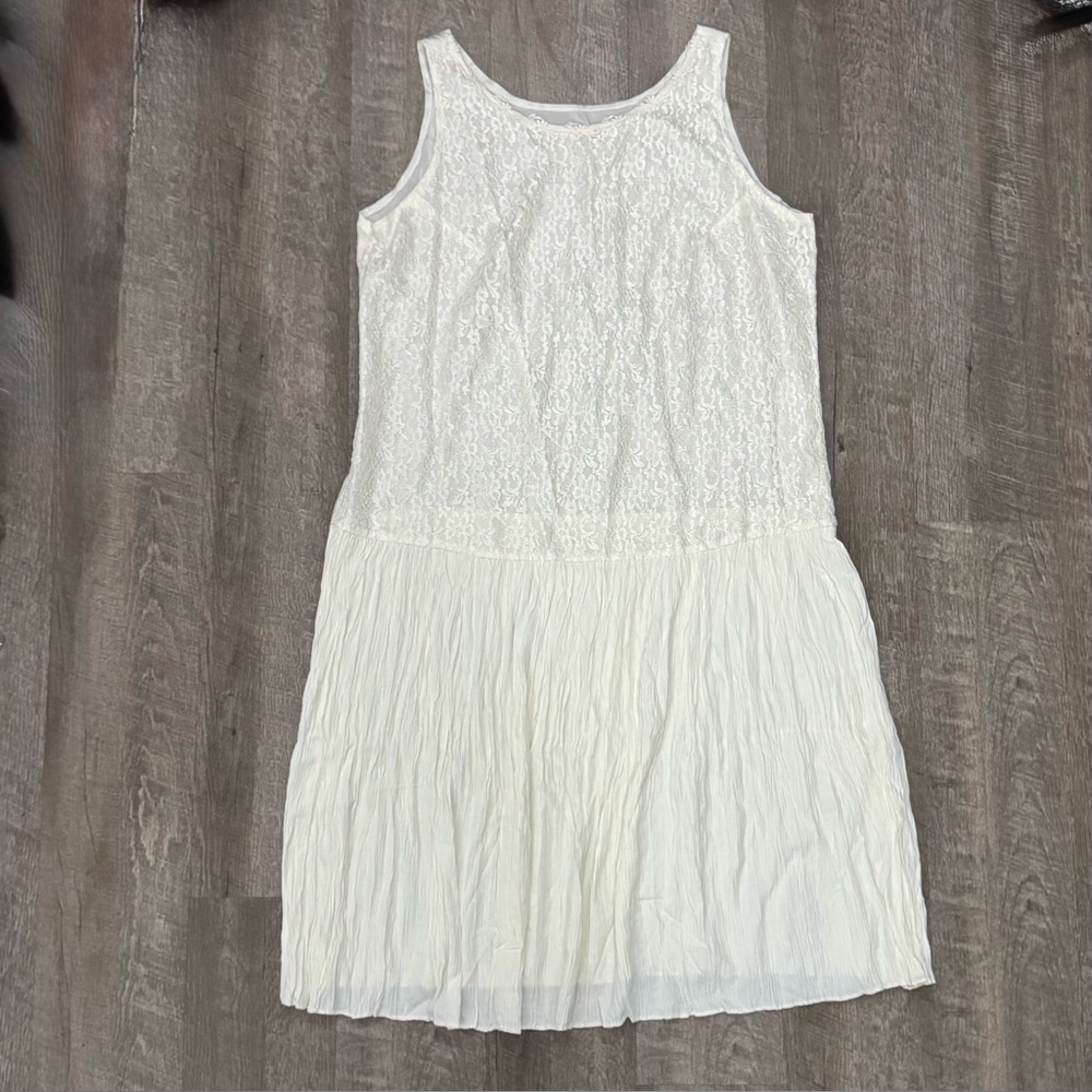VTG White Lace Maxi Dress 90s Boho Wedding Sz 22W